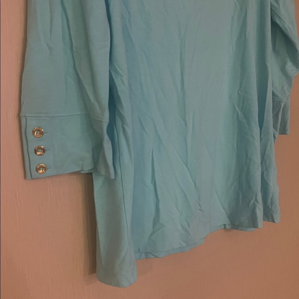 Lilly Pulitzer xl blue t shirt blouse - Picture 2 of 5